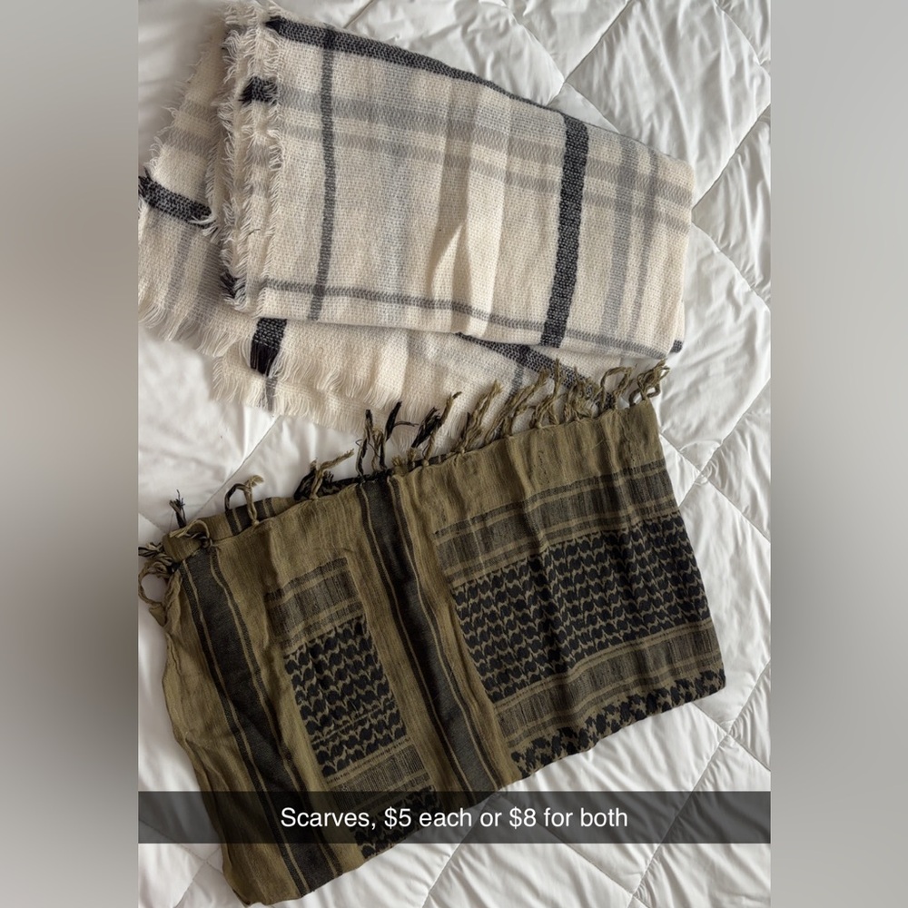 Plaid and Patterned Scarves